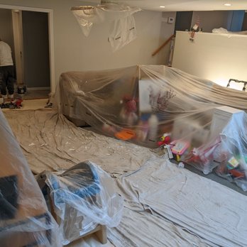 Lionetti Painting - Thoroughly protected our family room during the job - Painters Near Me Lionetti Painting - Thoroughly protected our family room during the job - Painters Near Me