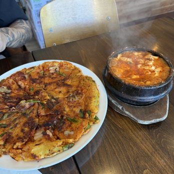 Manna - 26. Kimchi Pancake 12. Soft Tofu Soup with beef - Korean Near Me - San Francisco, California Manna - 26. Kimchi Pancake 12. Soft Tofu Soup with beef - Korean Near Me - San Francisco, California