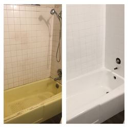 Morales Reglaze - Cast iron bathtub and Ceramic tile walls.
Free estimates:
(714) 631-1788
VISALIA, CA