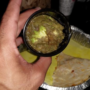 Taco Mesa - This guac looks 12 days old with a slice of fresh avocado - Mexican Near Me - Costa Mesa, California
