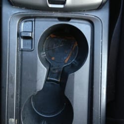 Thrifty Rent A Car - The cup holder in the car they gave me at the JFK Thrifty