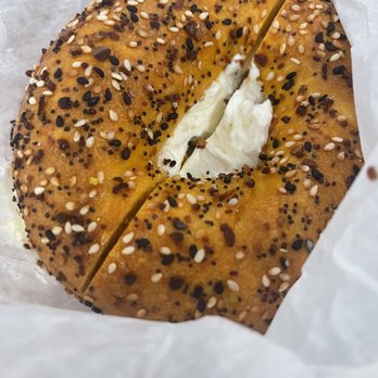 Bagel Country on 9 - Everything  with Cream Cheese - Bagels Near Me - Howell Township, New Jersey