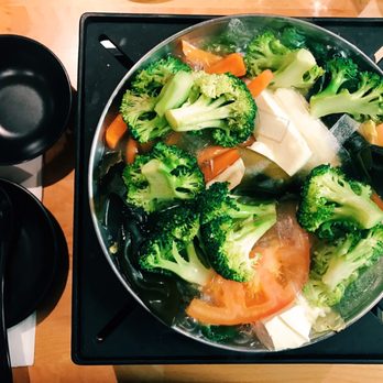 Fahrenheit Asian - The veggie bowl. Plenty of greens in this clean broth. - Asian Fusion Near Me - McLean, Virginia