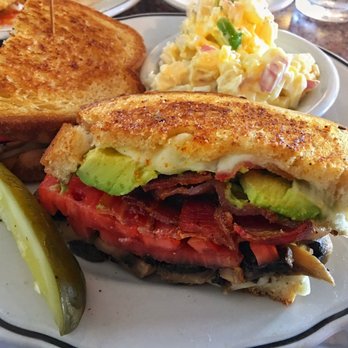 Main Street Cafe - Bacon avocado sandwich with mushrooms. I added the mushrooms because I saw them on someone else's plate and it was not a regret. - Breakfast & Brunch Near Me - Fallbrook, California Main Street Cafe - Bacon avocado sandwich with mushrooms. I added the mushrooms because I saw them on someone else's plate and it was not a regret. - Breakfast & Brunch Near Me - Fallbrook, California