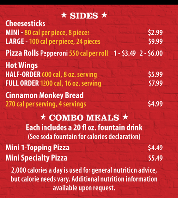 Menu photo 1 Godfathers Pizza Watonga, OK