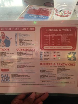 Menu photo 6 Tin Roof Orlando, FL