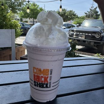 Come Back Shack - Strawberry milkshake was very good - Burgers Near Me - Mount Pleasant, South Carolina Come Back Shack - Strawberry milkshake was very good - Burgers Near Me - Mount Pleasant, South Carolina