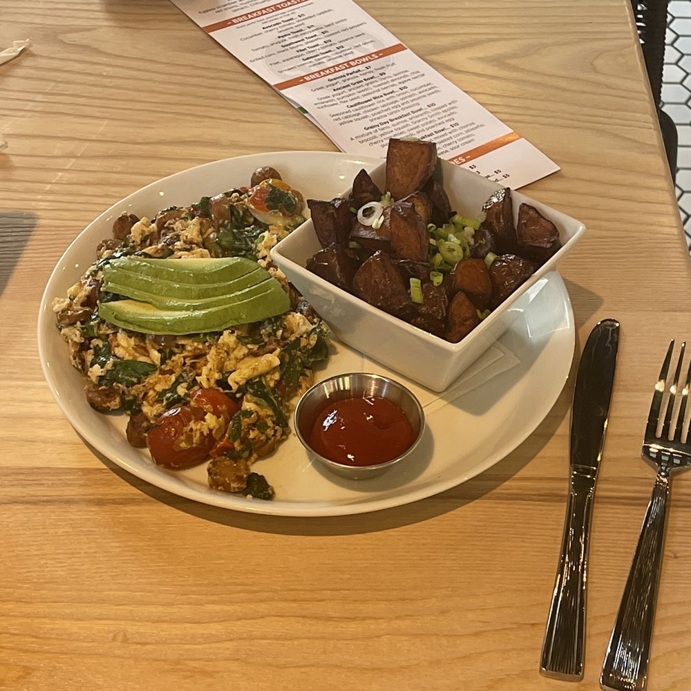 The Hen - North Side Scrambler, potato side - Breakfast & Brunch Near Me - Ann Arbor, Michigan