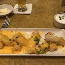Potato spring rolls minus bacon