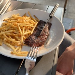 Blue Fish Grill - Skirt steak with the most amazing fries