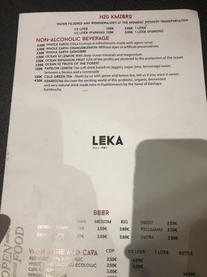 Menu photo 2 Leka Barcelona, B Menu photo 2 Leka Barcelona, B
