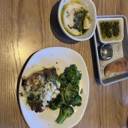 Butter Fish with risotto and broccoli