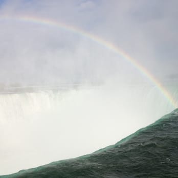 Niagara Falls - Rainbow over Horseshoe Falls (note the edge of the falls). - Landmarks & Historical Buildings Near Me - Niagara Falls, Ontario Niagara Falls - Rainbow over Horseshoe Falls (note the edge of the falls). - Landmarks & Historical Buildings Near Me - Niagara Falls, Ontario