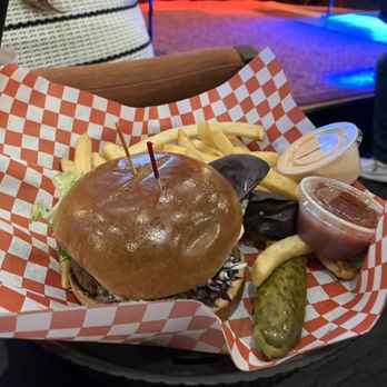 Wiseguys Comedy - Veggie burger and fries! - Comedy Clubs Near Me - Salt Lake City, Utah