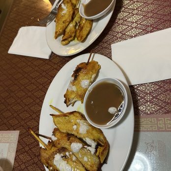Camas Thai Cuisine - Chicken satay! Very juicy and seasoned very good - Thai Near Me - Camas, Washington Camas Thai Cuisine - Chicken satay! Very juicy and seasoned very good - Thai Near Me - Camas, Washington
