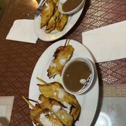 Chicken satay! Very juicy and seasoned very good