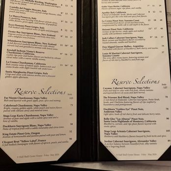 Half Shell Oyster House - Drink Menu - Seafood Near Me - Foley, Alabama