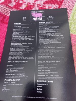 Menu photo 1 Gorditas La Baja Whittier, CA Menu photo 1 Gorditas La Baja Whittier, CA