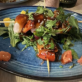 Lure Fish House - Miso Glazed Sea Bass Skewers - Seafood Near Me - Porter Ranch, California Lure Fish House - Miso Glazed Sea Bass Skewers - Seafood Near Me - Porter Ranch, California