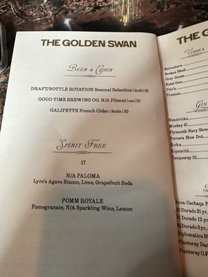 Menu photo 2 The Golden Swan New York, NY Menu photo 2 The Golden Swan New York, NY
