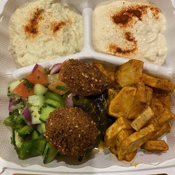 Mediterranean Grill House - Veggie 18. Vegie Delight PlateDelight - Middle Eastern Near Me - Mountain View, California