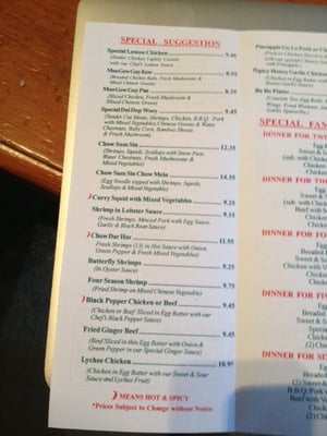 Menu photo 8 Double Happiness Restaurant Acton, ON