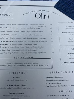 Menu photo 3 Olin Bar & Kitchen Detroit, MI Menu photo 3 Olin Bar & Kitchen Detroit, MI