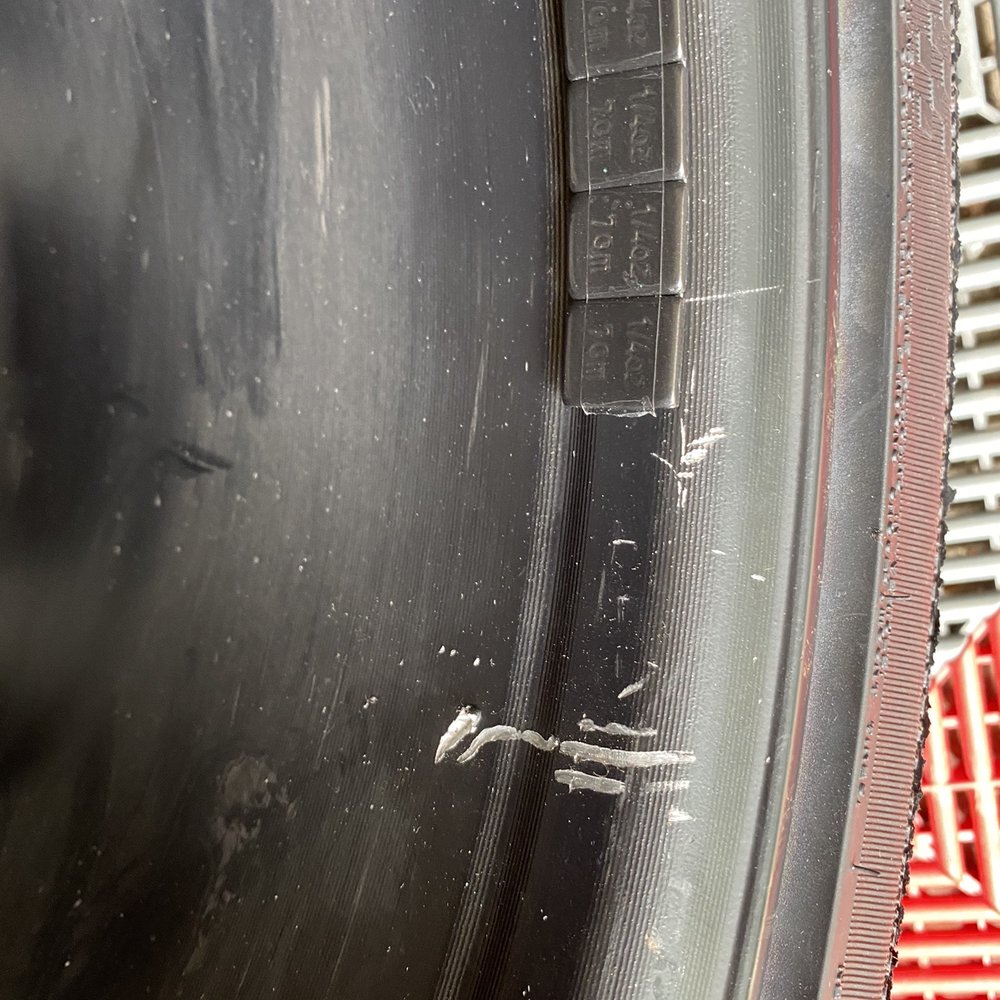 They damaged all four wheels while mounting new tires. They damaged all four wheels while mounting new tires.