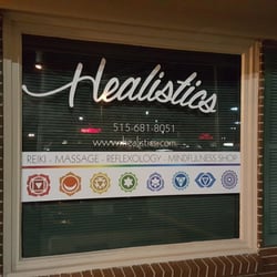 Healistics Massage and Mindfulness Shop - Front window at Healistics Massage and Mindfulness Shop