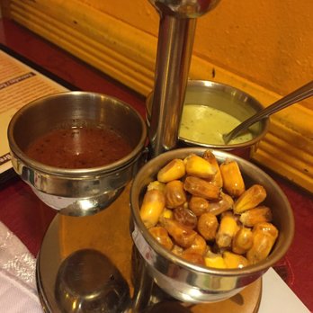 Don Pepe - Complimentary snack with two sauces - Peruvian Near Me - Jamesburg, New Jersey