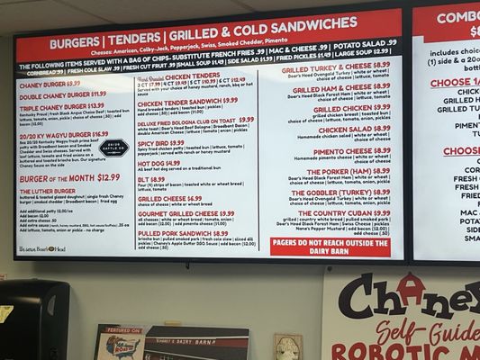 Menu photo 1 Chaney's Dairy Barn Bowling Green, KY Menu photo 1 Chaney's Dairy Barn Bowling Green, KY