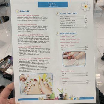 LV Nails & Spa - Nail menu - Nail Salons Near Me - Cedar Rapids, Iowa