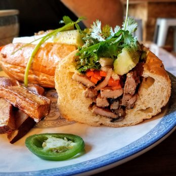 Short Round - Grilled Lemongrass Pork Banh Mi at Short Round - Vietnamese Near Me - Portland, Oregon Short Round - Grilled Lemongrass Pork Banh Mi at Short Round - Vietnamese Near Me - Portland, Oregon