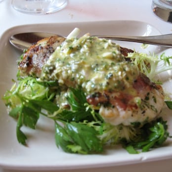 AOC - Halibut w/ bacon, sorrel and gribiche - Cocktail Bars Near Me - Los Angeles, California