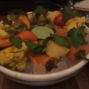 Maison Pickle - Pickle assortment - tasty veggies to cut through the fattiness of other foods - Cocktail Bars Near Me - New York, New York
