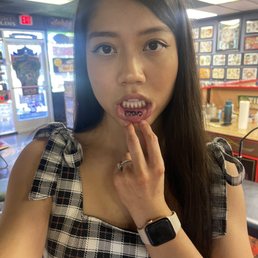 Inner lip tattoo