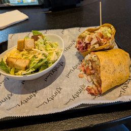 BLT Wrap with Caesar Salad BLT Wrap with Caesar Salad