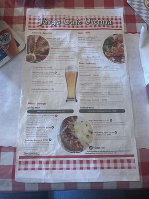 Menu photo 2 Jorg's Cafe Vienna Plano, TX