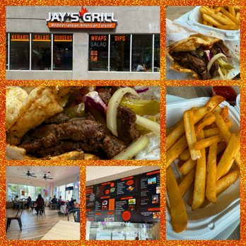 Jay’s Grill - Photo 1: Montage of images from Jay's Grill - Mediterranean Near Me - San Francisco, California