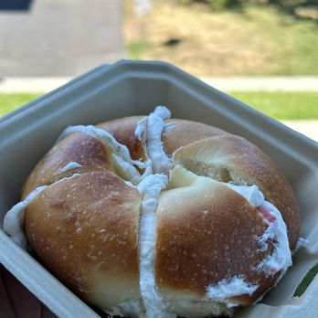 Bloom Bagels - Strawberry bagel - Bagels Near Me - Campbell, California Bloom Bagels - Strawberry bagel - Bagels Near Me - Campbell, California