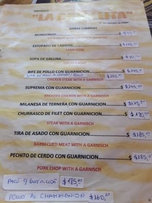 Menu photo 2 La Criollita Salta, A