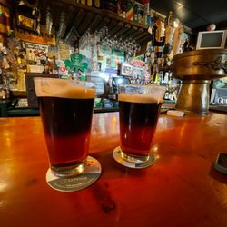 McGrath's Irish Pub - The Vermont Half: long trail ale and Guinness