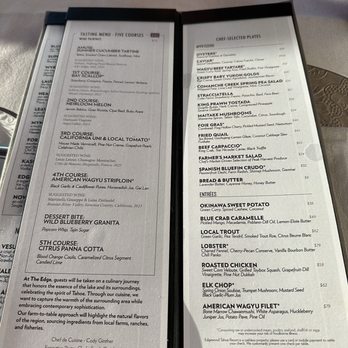 The Edge Restaurant & Lounge - Menu August 2026 - New American Near Me - Stateline, Nevada The Edge Restaurant & Lounge - Menu August 2026 - New American Near Me - Stateline, Nevada