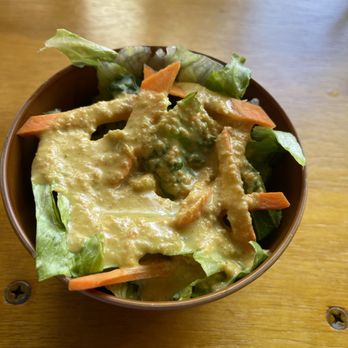 Ashim's Hibachi Grill - Ginger salad.  Sooooo good. - Japanese Near Me - Fort Worth, Texas