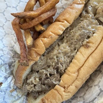 The Philly Special - Philly Cheese with onions! - Salad Near Me - Mundelein, Illinois