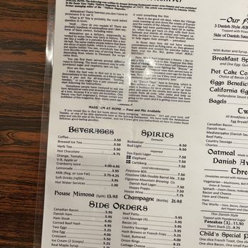 Solvang Restaurant - Menu 7-2025 - Scandinavian Near Me - Solvang, California