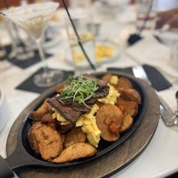 The Breakfast Bar - Sizzling Beef Steak skillet
