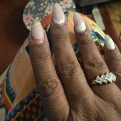 Happiness Nails & Spa - Chipped acrylic nail tip and gel polish