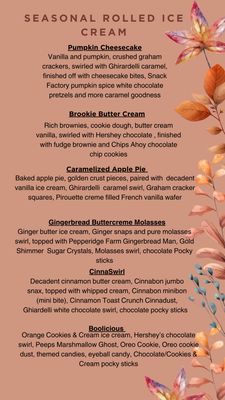 Menu photo 4 Swirl Suites Rolled Ice Cream Orange Park, FL Menu photo 4 Swirl Suites Rolled Ice Cream Orange Park, FL