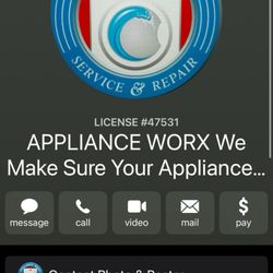 Appliance Worx - Need service?  Text us at 916-228-7557.